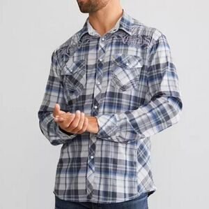 Buckle Black Western Shirt XL